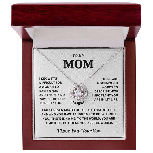 Mom Gift-From Son- Forever Grateful