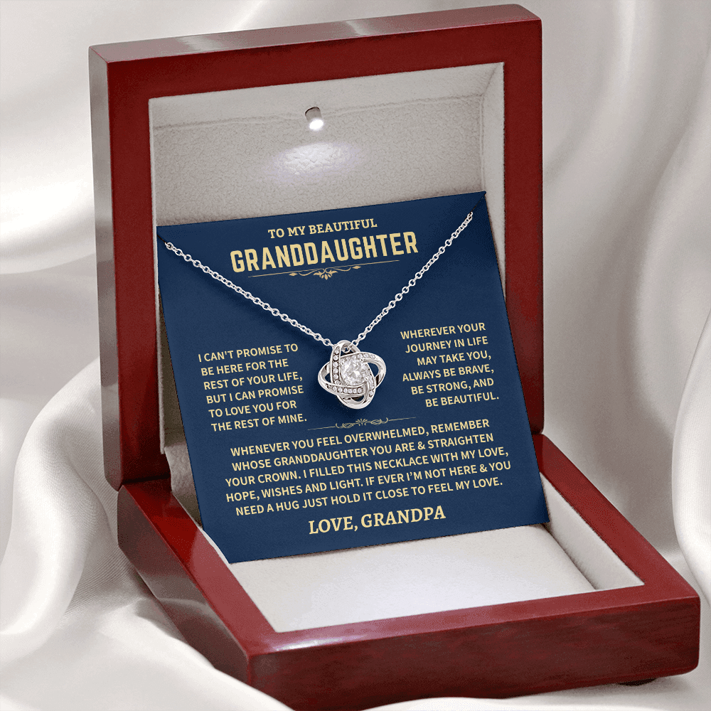 Granddaughter Gift From Grandpa, ""Love, Hope, Wishes & Light"