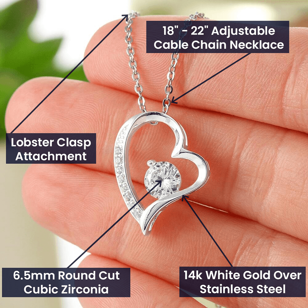 Wife Gift From Husband, "My Love & Light", Forever Love Necklace
