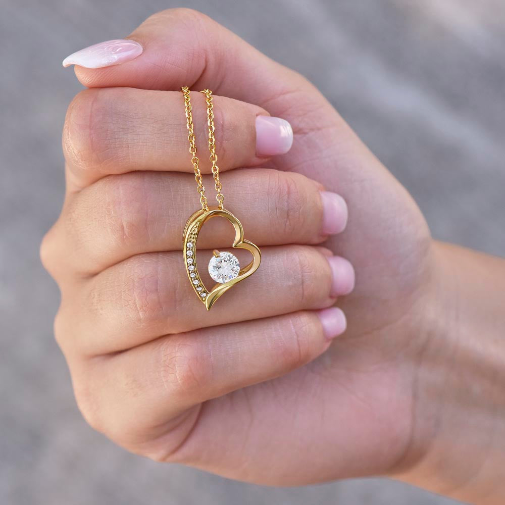 To Wife Gift From Husband, "Your Last Everything", Heart Necklace
