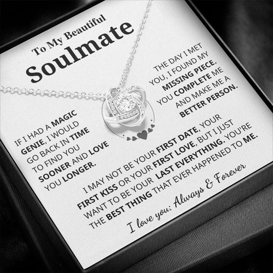 Soulmate Gift- Last Everything- Love Knot Necklace