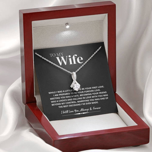 Marrying You was one of the Best Decision; Alluring Beauty Necklace Gift for Wife