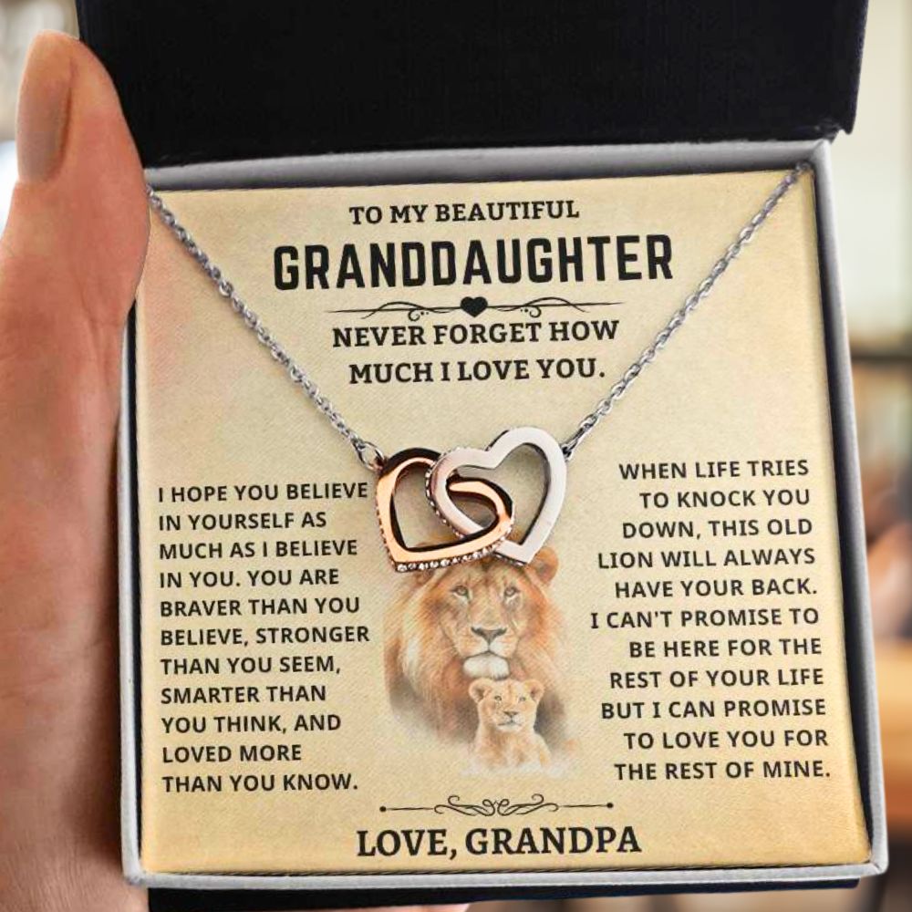 Granddaugher Gift, "This old lion will always have your back"