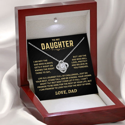 Gift For Daughter From Dad, "Crown Might Tilt But Don't Ever Let It Fall"