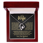 Wife Gift From Husband, "My Love & Light", Forever Love Necklace
