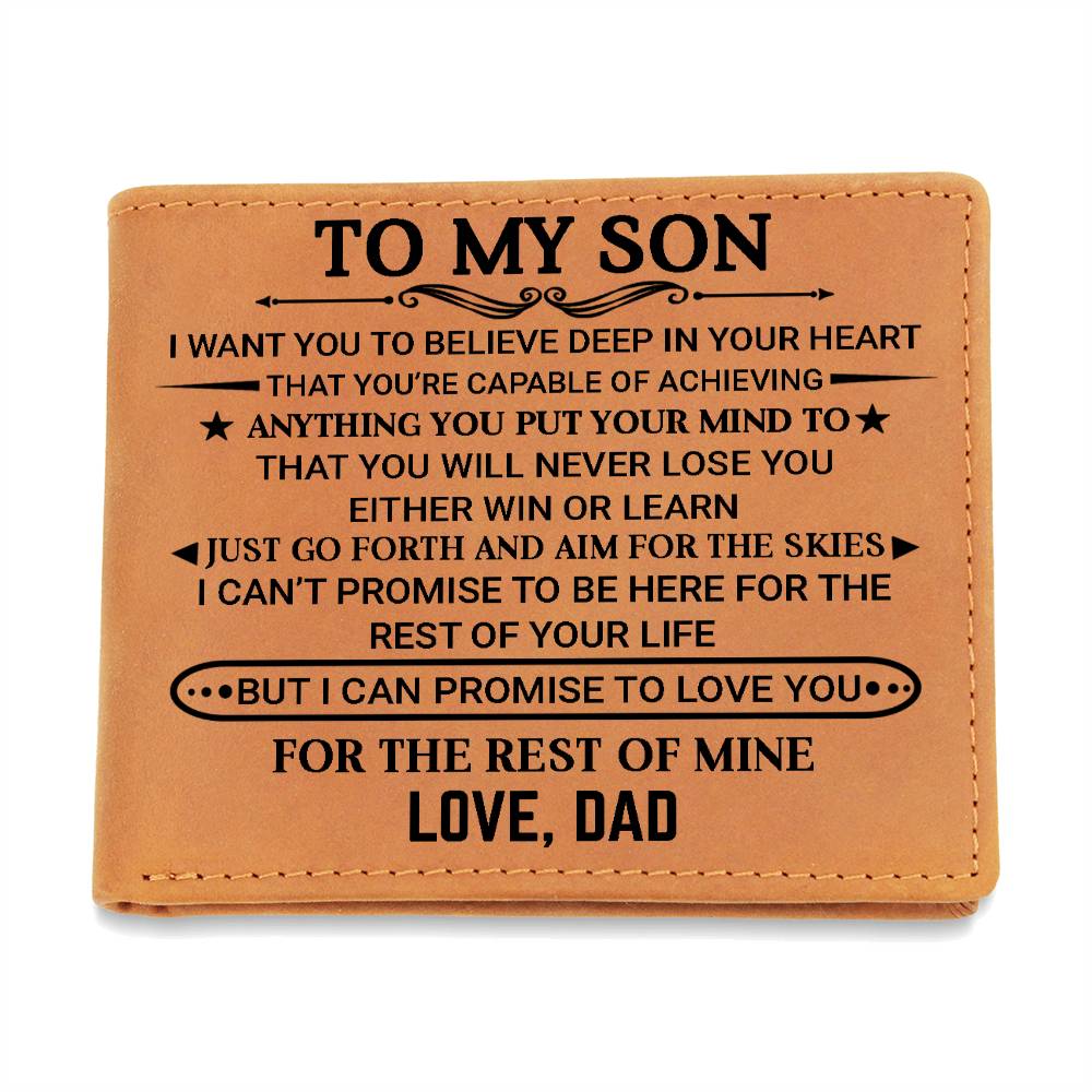 Son Gift-Leather Wallet-From Dad
