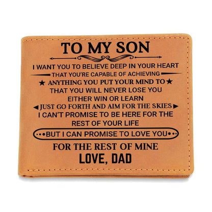 Son Gift-Leather Wallet-From Dad
