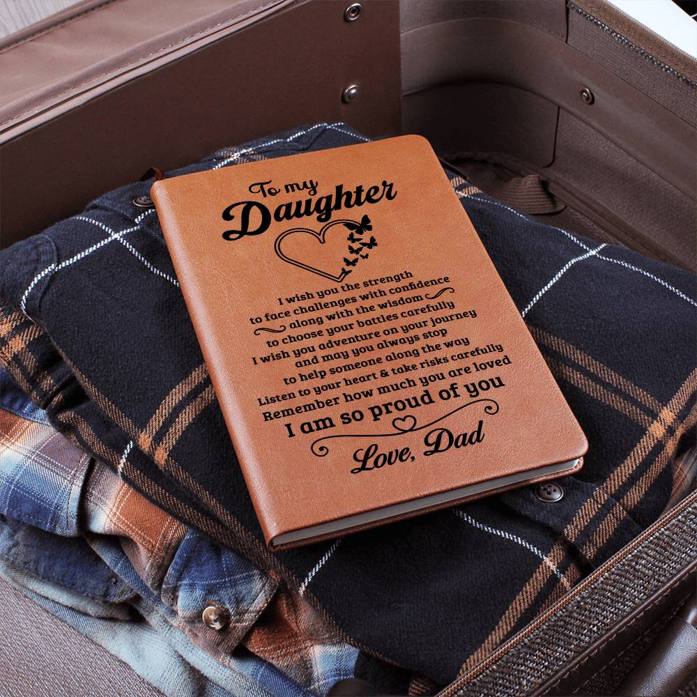 Daughter Gift-Leather Journal-From Dad
