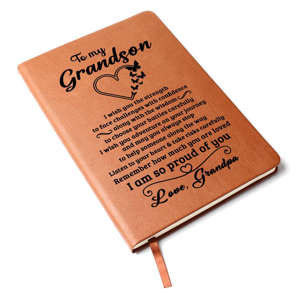 Grandson Gift From Grandpa, "Always Remember", Graphic Journal