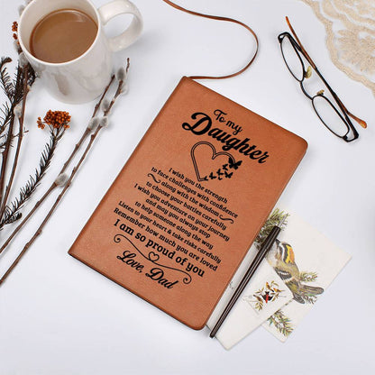 Daughter Gift-Leather Journal-From Dad