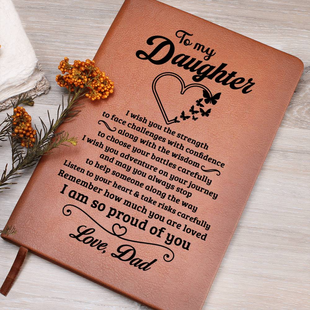 Daughter Gift-Leather Journal-From Dad