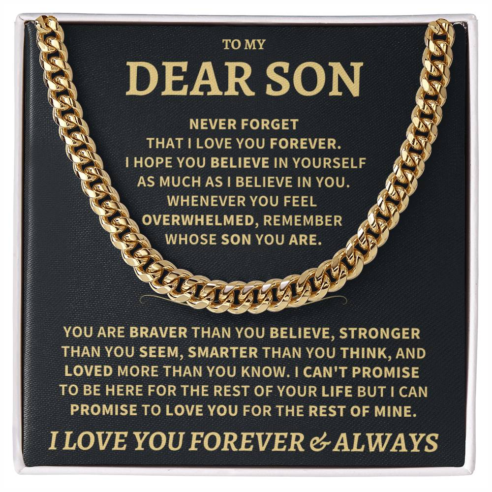 Son Gift, "Never Forget That I Love You"