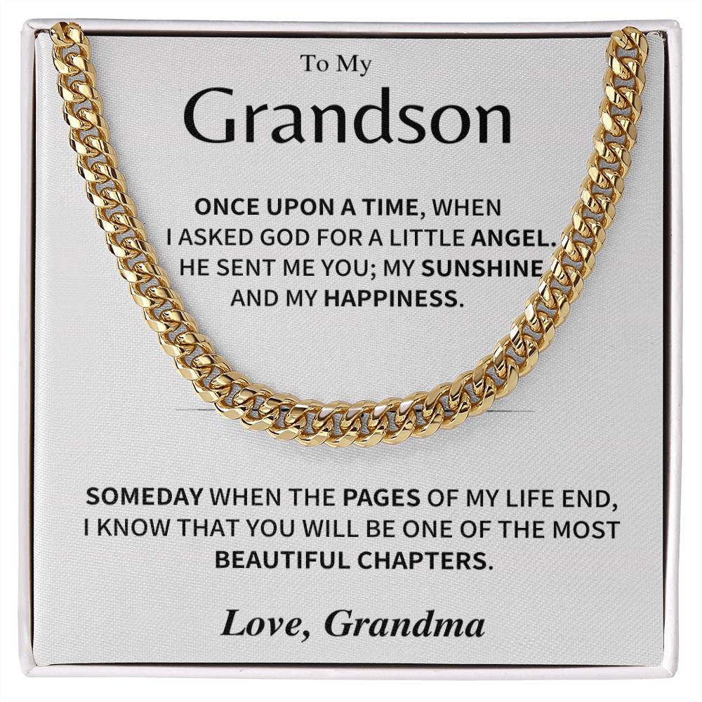 Grandson Gift- Cuban link chain