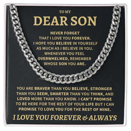 Son Gift, "Never Forget That I Love You"