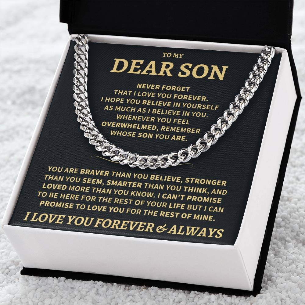 Son Gift, "Never Forget That I Love You"