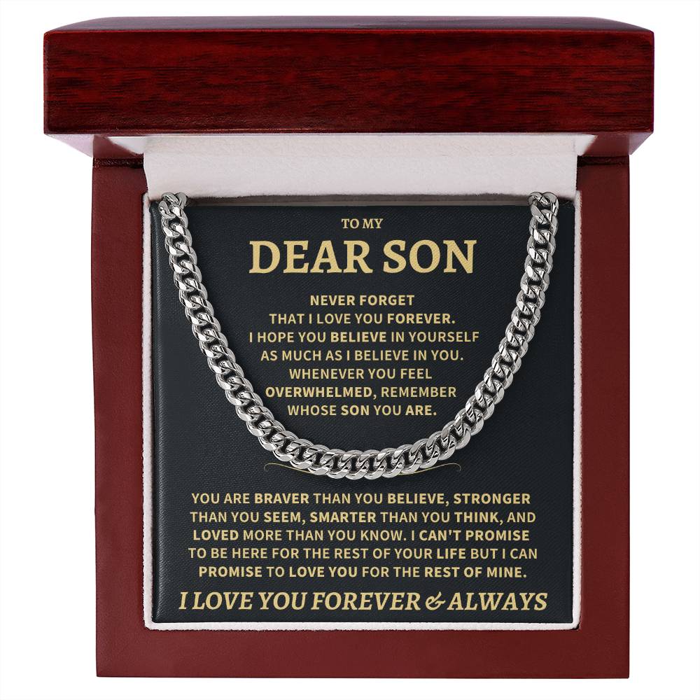 Son Gift, "Never Forget That I Love You"