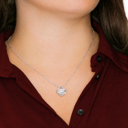 Granddaughter Gift From Grandpa, Knot Necklace