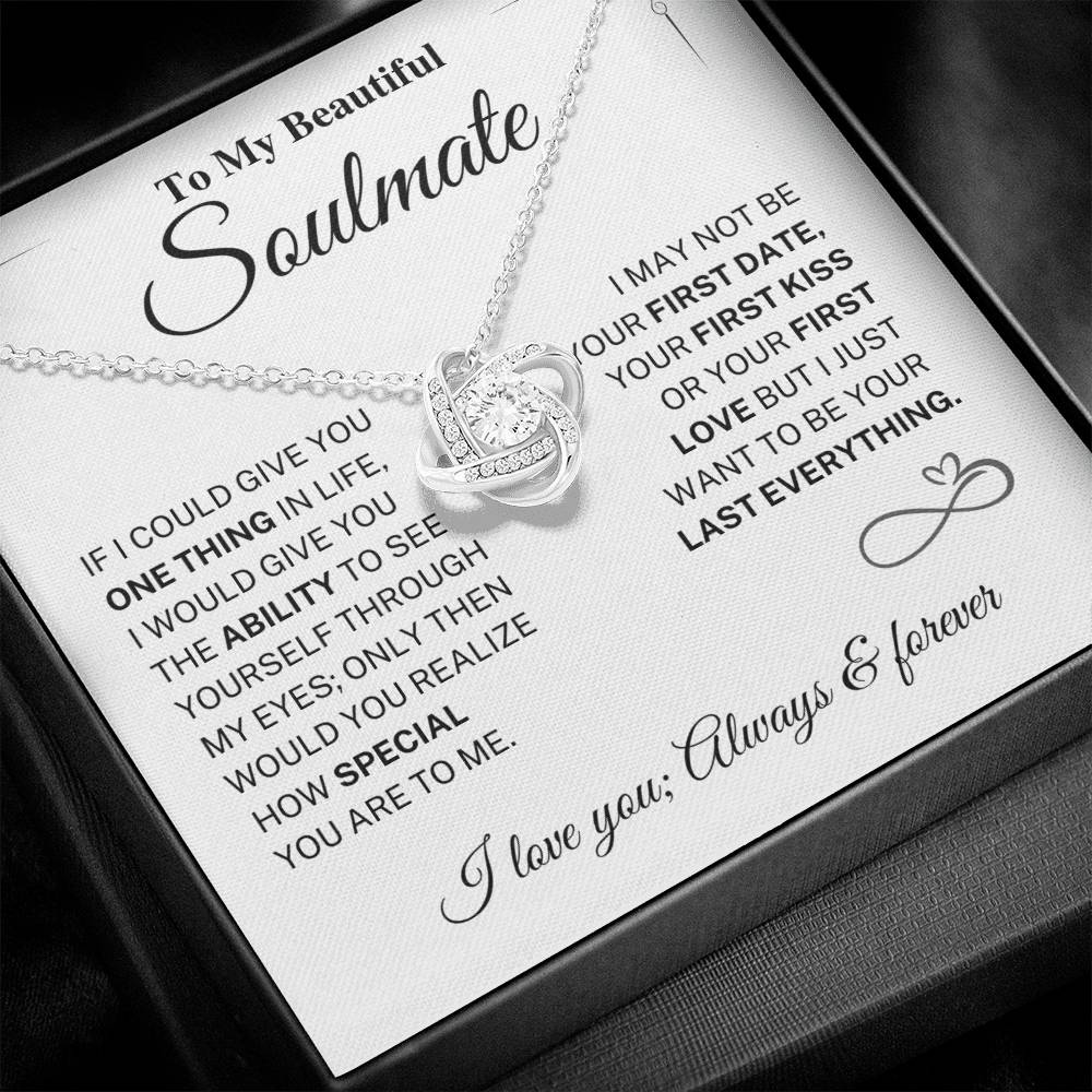 Soulmate Gift-Last Everything-Love Knot Necklace