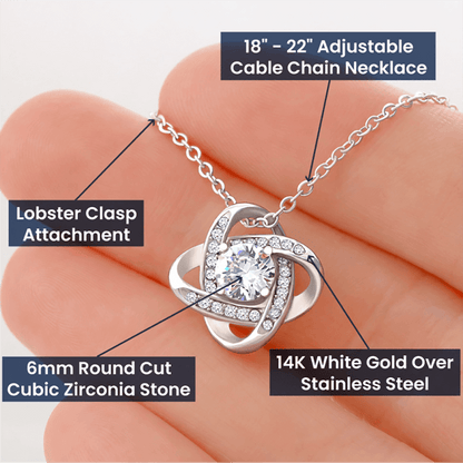 Granddaughter Gift From Grandpa, Knot Necklace