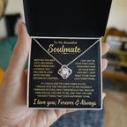 Beautiful Soulmate Gift, "Meeting You Was Fate", Knot Necklace
