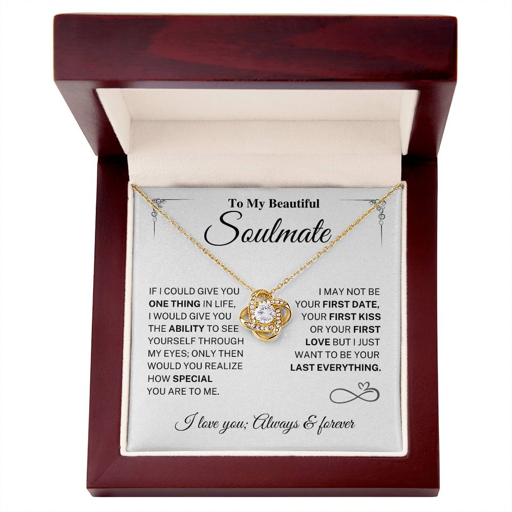 Soulmate Gift-Last Everything-Love Knot Necklace