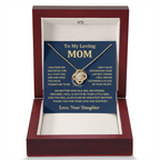 Mom Gift From Daughter, "Forever Grateful", Knot Necklace
