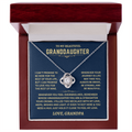 Granddaughter Gift From Grandpa, Knot Necklace