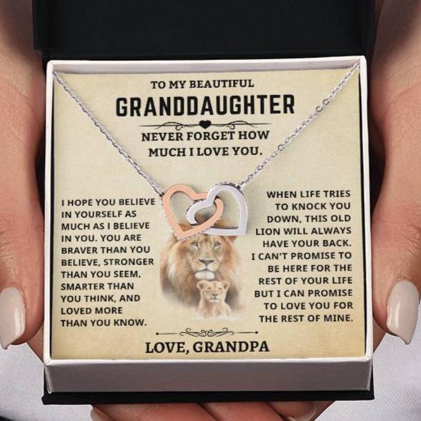 Granddaugher Gift, "This old lion will always have your back"