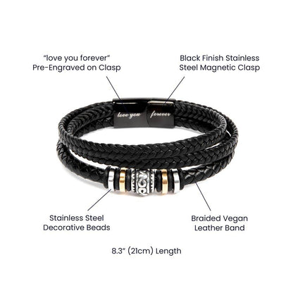 Grandson Gift-Love You Forever Bracelet-From Grandma
