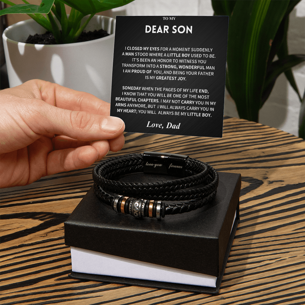 To My Son, From Dad Bracelet