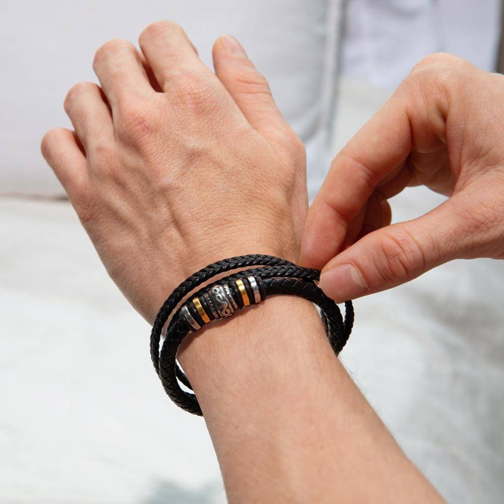 Gift For Grandson-Love You Forever Bracelet-From Grandpa