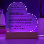 Daughter-In-Law Gift, LED Acrylic Plaque
