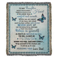Daughter Gift-Heirloom Woven Blanket-From Dad