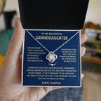 Granddaughter Gift From Paw Paw,"Never Forget", Knot Necklace