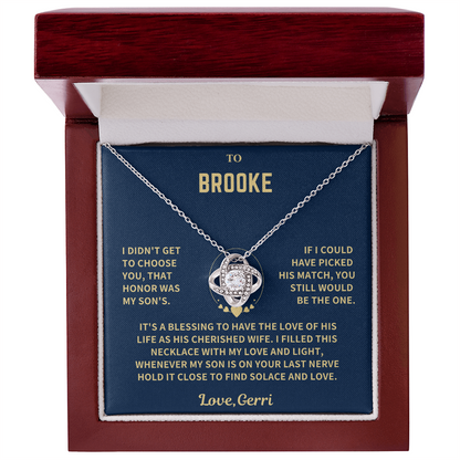 Daughter In law,To Brooke from Love, Gerri