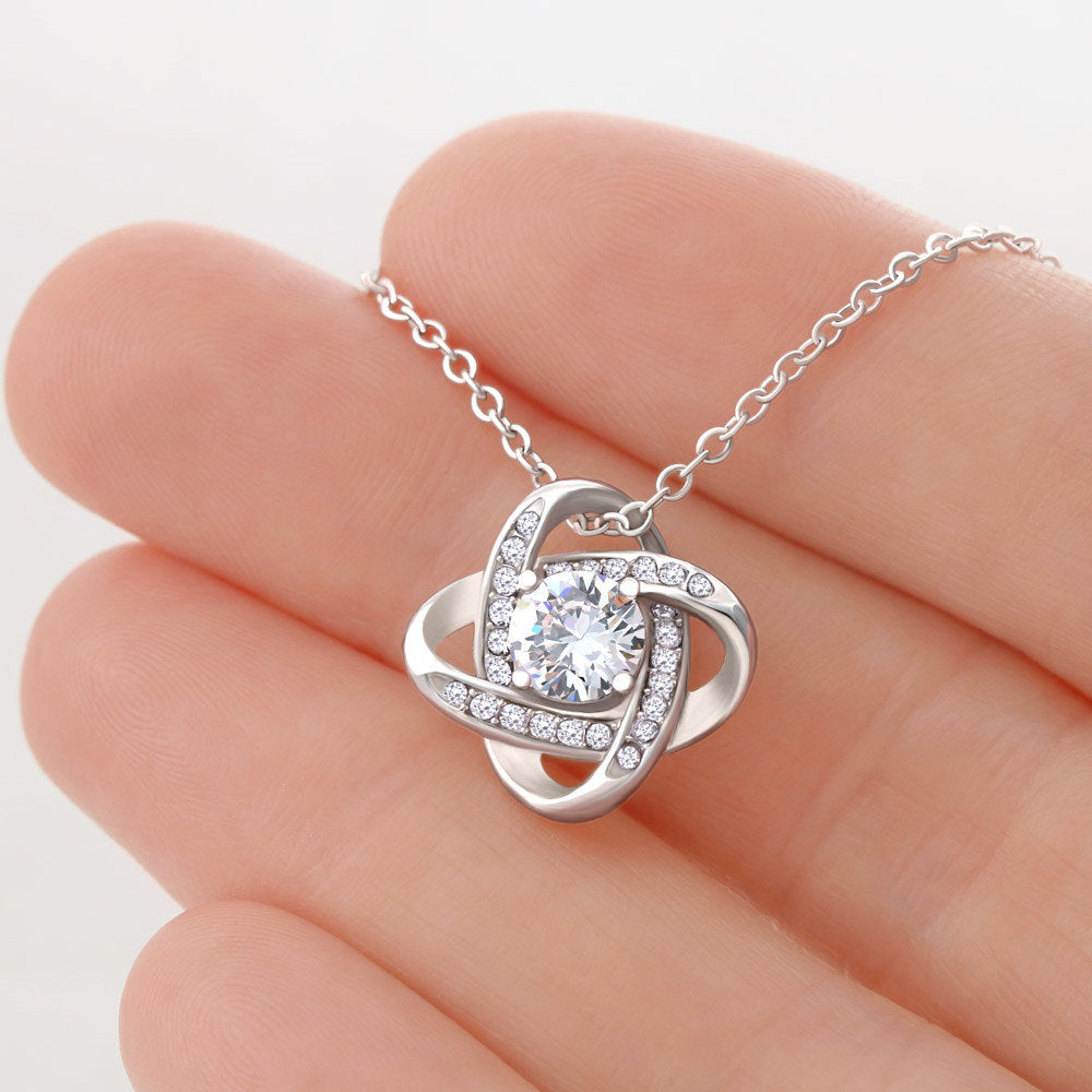 Queen of My Heart Gift; The Love Knot Necklace Gift for Wife