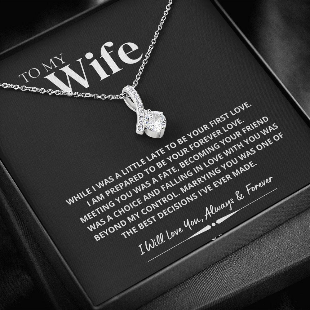 Marrying You was one of the Best Decision; Alluring Beauty Necklace Gift for Wife