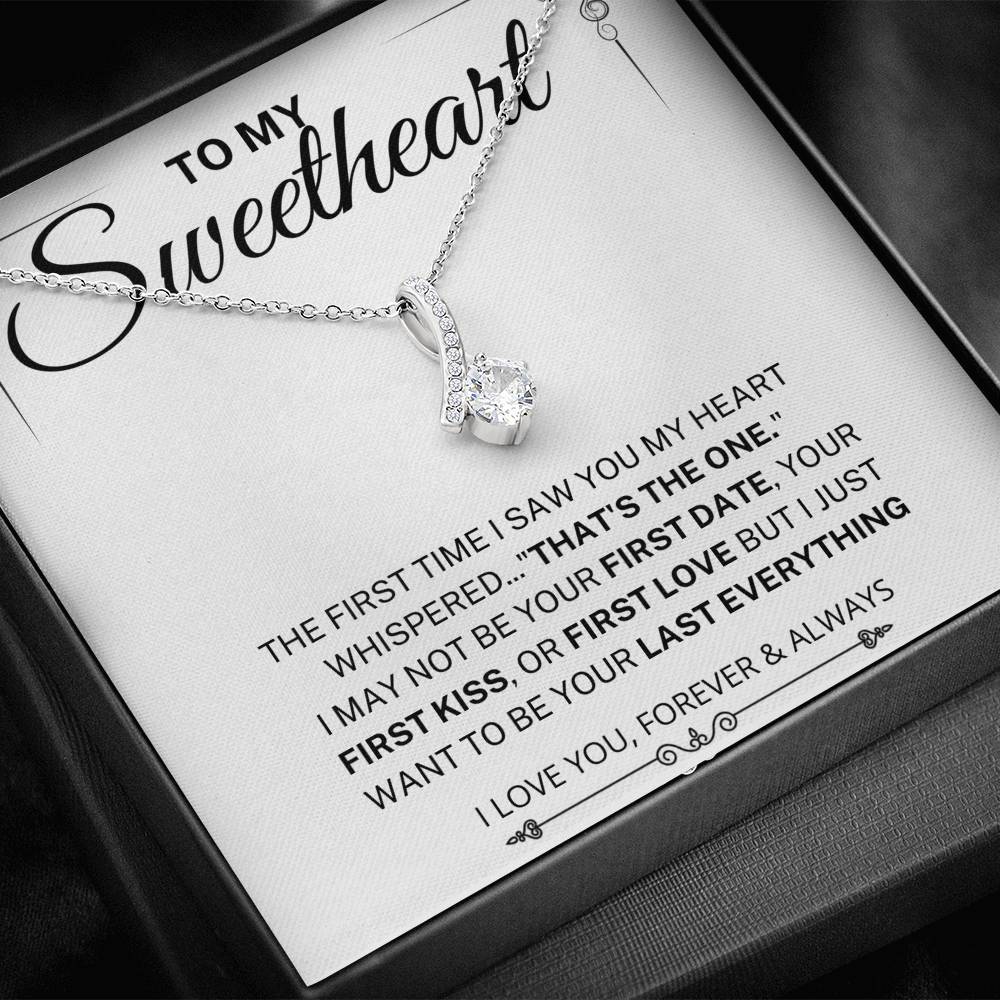 My Heart Whispered "That's the One"; Alluring Beauty Necklace Gift for Sweetheart; Wife, Future Wife, Soulmate