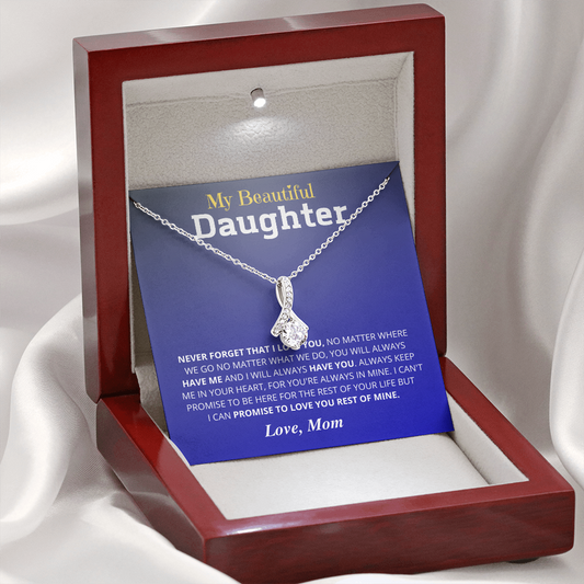 Never Forget I Love You; Daughter Necklace