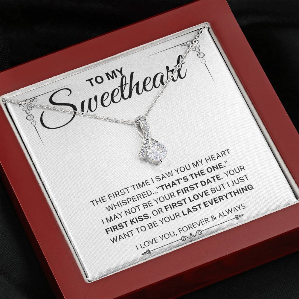 My Heart Whispered "That's the One"; Alluring Beauty Necklace Gift for Sweetheart; Wife, Future Wife, Soulmate