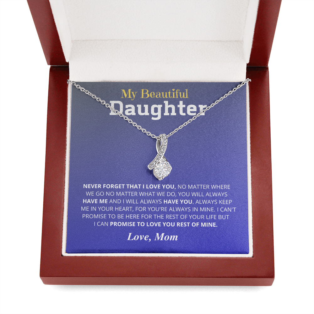 Never Forget I Love You; Daughter Necklace